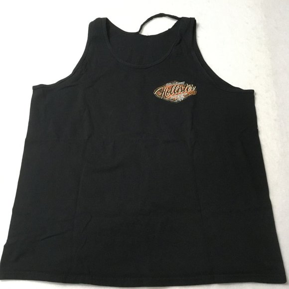 #L 70th Anniversary Hollister Independence Rally 2017 T Shirt Top Tank Black - Picture 7 of 9
